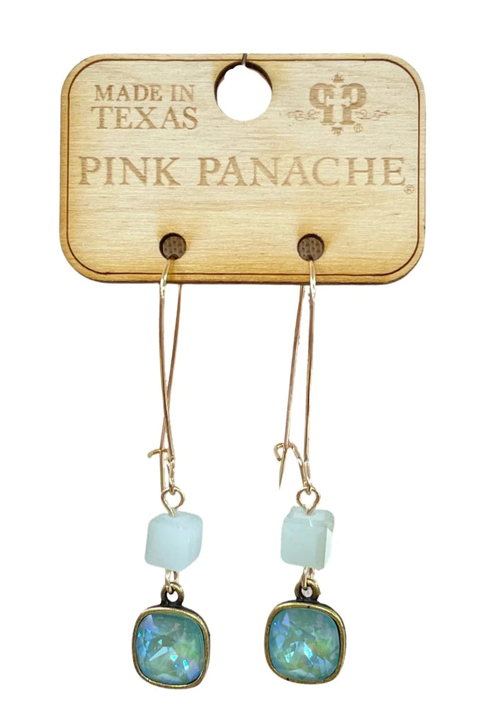Pink Panache Mint Sage Drop Earring-Earrings-Pink Panache-Deja Nu Boutique, Women's Fashion Boutique in Lampasas, Texas