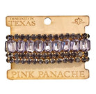 Pink Panache Purple Rhinestone Stretch Bracelet Set-Bracelets-Pink Panache-Deja Nu Boutique, Women's Fashion Boutique in Lampasas, Texas