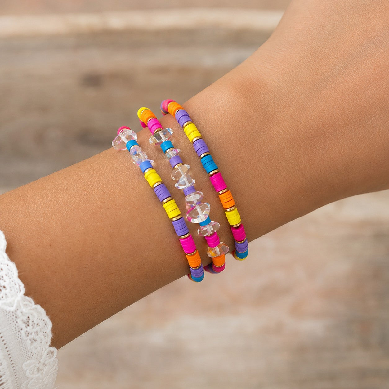 Pink Panache Endless Summer Multi-Color Bracelet Stack Set-Bracelets-Pink Panache-Deja Nu Boutique, Women's Fashion Boutique in Lampasas, Texas