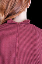 Project Social T Becca Cozy Rib Funnel Neck Top In Spiced Copper-Tops-Project Social T-Deja Nu Boutique, Women's Fashion Boutique in Lampasas, Texas