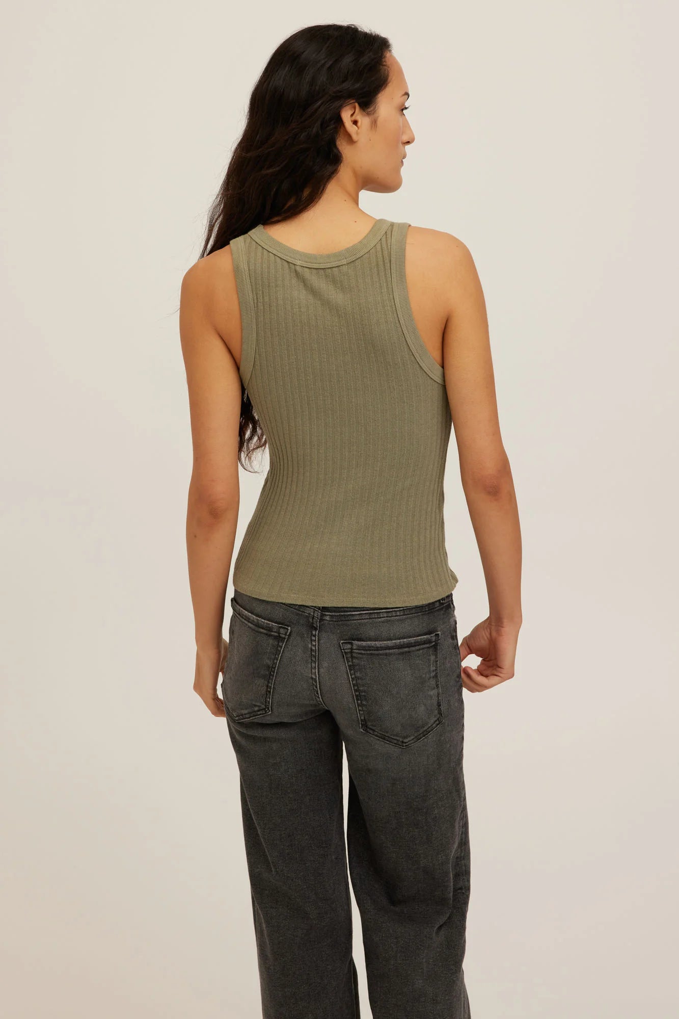 Project Social T Cooper Sweater Rib Tank – Sage Leaf-Camis/Tanks-Project Social T-Deja Nu Boutique, Women's Fashion Boutique in Lampasas, Texas