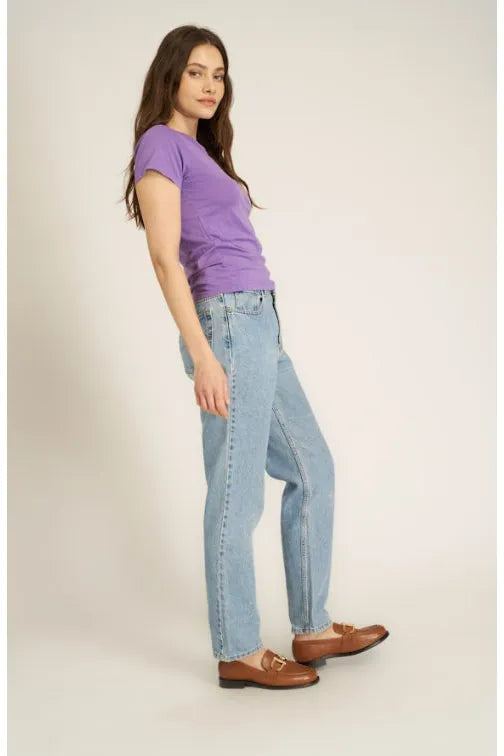 Project Social T You Got It Washed Baby Tee – French Lilac-Tops-Project Social T-Deja Nu Boutique, Women's Fashion Boutique in Lampasas, Texas