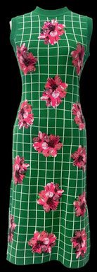 Queen Of Sparkles Green & White Checkered Pink Azalea Knit Midi Dress-Midi Dresses-Queen Of Sparkles-Deja Nu Boutique, Women's Fashion Boutique in Lampasas, Texas