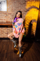 Queen Of Sparkles Light Pink Multi Pumpkin Sweatshirt-Tops-Queen Of Sparkles-Deja Nu Boutique, Women's Fashion Boutique in Lampasas, Texas