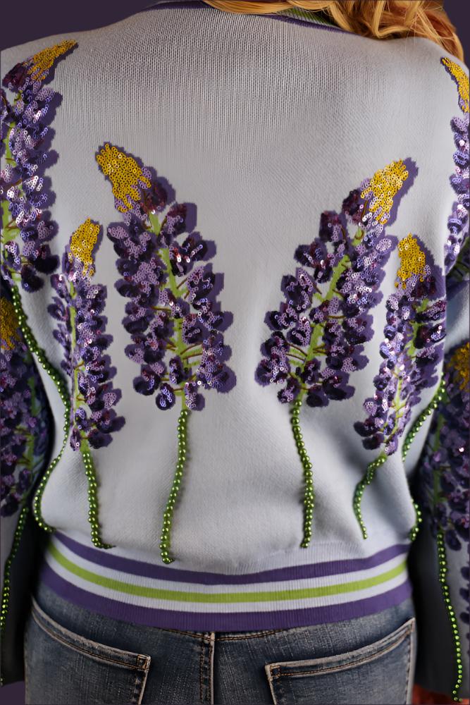 Queen Of Sparkles Pale Blue Bonnets Cardigan-Sweaters-Queen Of Sparkles-Deja Nu Boutique, Women's Fashion Boutique in Lampasas, Texas