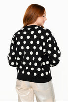 Queen of Sparkles Black & White Polka Dot Nutcracker Button Up Cardigan-Cardigans & Kimonos-Queen Of Sparkles-Deja Nu Boutique, Women's Fashion Boutique in Lampasas, Texas