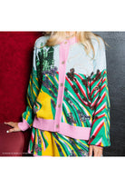 Queen of Sparkles Licensed Yellow Brick Road to Oz Button Up Cardigan-Cardigans & Kimonos-Queen Of Sparkles-Deja Nu Boutique, Women's Fashion Boutique in Lampasas, Texas