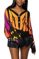 Queen of Sparkles Sequin Butterfly Wing Cardigan-Cardigans & Kimonos-Queen Of Sparkles-Deja Nu Boutique, Women's Fashion Boutique in Lampasas, Texas