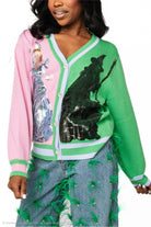 Queen of Sparkles Wicked Licensed Colorblock Glinda & Elphaba Sequin Cardigan – Official Movie Release-Cardigans & Kimonos-Queen Of Sparkles-Deja Nu Boutique, Women's Fashion Boutique in Lampasas, Texas