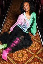 Queen of Sparkles Wicked Licensed Colorblock Glinda & Elphaba Sequin Cardigan – Official Movie Release-Cardigans & Kimonos-Queen Of Sparkles-Deja Nu Boutique, Women's Fashion Boutique in Lampasas, Texas