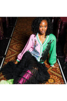 Queen of Sparkles Wicked Licensed Colorblock Glinda & Elphaba Sequin Cardigan – Official Movie Release-Cardigans & Kimonos-Queen Of Sparkles-Deja Nu Boutique, Women's Fashion Boutique in Lampasas, Texas