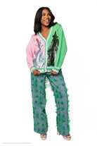 Queen of Sparkles Wicked Licensed Colorblock Glinda & Elphaba Sequin Cardigan – Official Movie Release-Cardigans & Kimonos-Queen Of Sparkles-Deja Nu Boutique, Women's Fashion Boutique in Lampasas, Texas