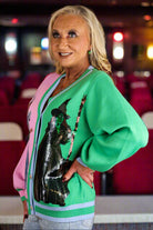 Queen of Sparkles Wicked Licensed Colorblock Glinda & Elphaba Sequin Cardigan – Official Movie Release-Cardigans & Kimonos-Queen Of Sparkles-Deja Nu Boutique, Women's Fashion Boutique in Lampasas, Texas
