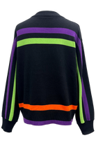 Queen of Sparkles Black, Purple, Orange & Green Stripe “Hocus Pocus” Long Sleeve Sweater-Sweaters-Queen Of Sparkles-Deja Nu Boutique, Women's Fashion Boutique in Lampasas, Texas