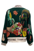 Queen of Sparkles Dark Green Thanksgiving Button Cardigan-Cardigans & Kimonos-Queen Of Sparkles-Deja Nu Boutique, Women's Fashion Boutique in Lampasas, Texas