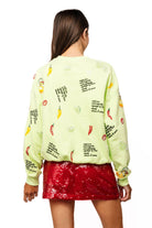 Queen of Sparkles Lime Green Spicy Margarita Recipe Icon Sweatshirt-sweatshirt-Queen Of Sparkles-Deja Nu Boutique, Women's Fashion Boutique in Lampasas, Texas