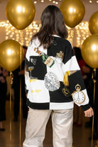 Queen of Sparkles Multi Checkered NYE Icon Sweatshirt-sweatshirt-Queen Of Sparkles-Deja Nu Boutique, Women's Fashion Boutique in Lampasas, Texas