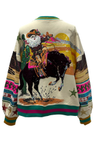 Queen of Sparkles Multi Vintage Cowboy Santa Sweatshirt-Tops-Queen Of Sparkles-Deja Nu Boutique, Women's Fashion Boutique in Lampasas, Texas