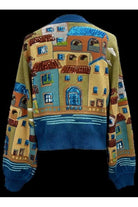 Queen of Sparkles Multi “Italian Houses on Water” Sequin Button-Up Cardigan-Cardigans & Kimonos-Queen Of Sparkles-Deja Nu Boutique, Women's Fashion Boutique in Lampasas, Texas