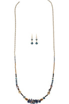 Rain Jewelry Gold Blue Rough Sodalite Beads Necklace Set-Necklaces-Rain Jewelry Collection-Deja Nu Boutique, Women's Fashion Boutique in Lampasas, Texas