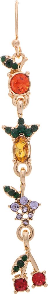 Rain Jewelry Gold Multicolor Fruity Drop Earrings-Earrings-Rain Jewelry Collection-Deja Nu Boutique, Women's Fashion Boutique in Lampasas, Texas