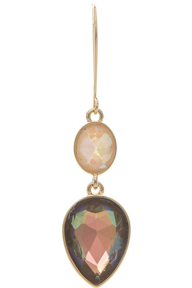 Rain Jewelry Gold Natural Glow Stone Drop Earring-Earrings-Rain Jewelry Collection-Deja Nu Boutique, Women's Fashion Boutique in Lampasas, Texas