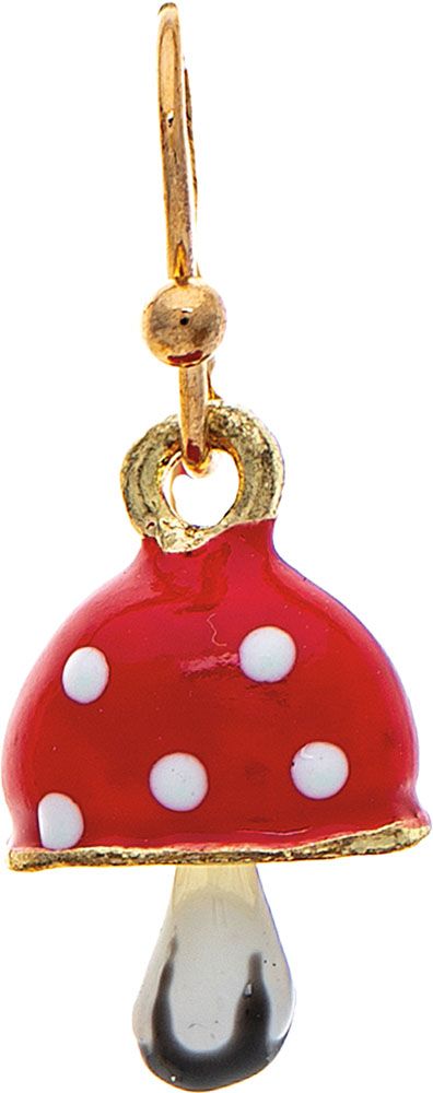 Rain Jewelry Gold Red Cap Mini Mushroom Earring-Earrings-Rain Jewelry Collection-Deja Nu Boutique, Women's Fashion Boutique in Lampasas, Texas