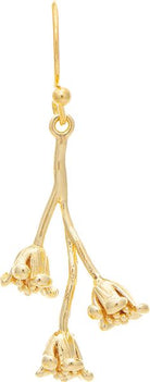 Rain Jewelry Gold Triple Blooms Drop Earrings-Earrings-Rain Jewelry Collection-Deja Nu Boutique, Women's Fashion Boutique in Lampasas, Texas