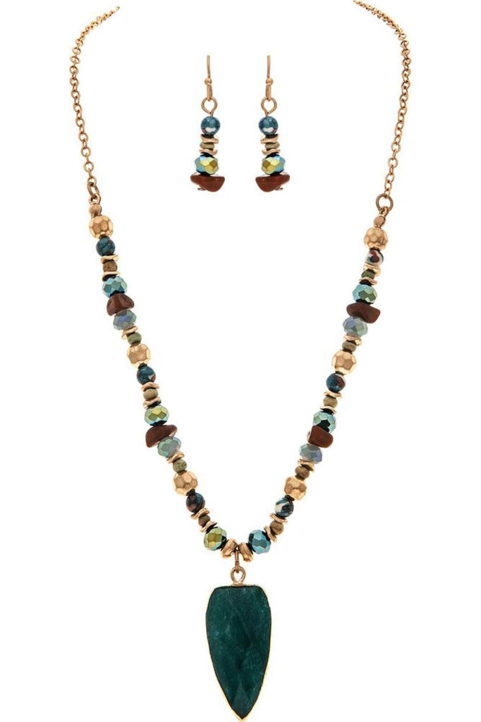 Rain Jewelry Multicolored Semi Precious Stone Necklace Set-Jewelry Sets-Rain Jewelry Collection-Deja Nu Boutique, Women's Fashion Boutique in Lampasas, Texas