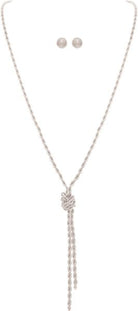 Rain Jewelry Silver Love Me Knot Rope Chain Necklace Set-Necklace Set-Rain Jewelry Collection-Deja Nu Boutique, Women's Fashion Boutique in Lampasas, Texas