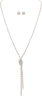 Rain Jewelry Silver Love Me Knot Rope Chain Necklace Set-Necklace Set-Rain Jewelry Collection-Deja Nu Boutique, Women's Fashion Boutique in Lampasas, Texas