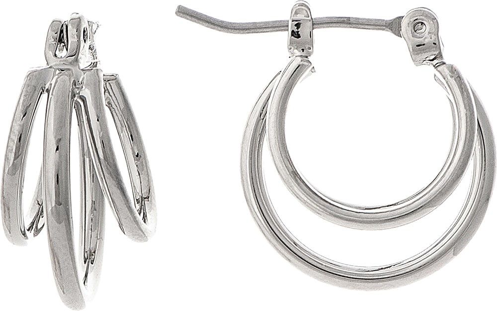 Rain Jewelry Silver Little Loopy Hoop Earrings-Earrings-Rain Jewelry Collection-Deja Nu Boutique, Women's Fashion Boutique in Lampasas, Texas