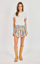 Sadie & Sage Beach Cowgirl Skort in Blue Multi-skort-Sadie & Sage-Deja Nu Boutique, Women's Fashion Boutique in Lampasas, Texas