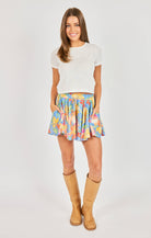 Sadie & Sage Beach Cowgirl Skort in Blue Multi-skort-Sadie & Sage-Deja Nu Boutique, Women's Fashion Boutique in Lampasas, Texas