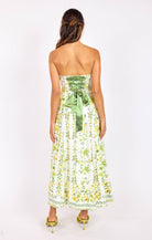 Sadie & Sage Dandelion Dreams Tube Maxi Dress in Citron Multi-Dresses-Sadie & Sage-Deja Nu Boutique, Women's Fashion Boutique in Lampasas, Texas