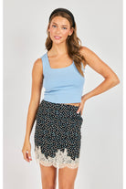 Sadie & Sage Dearly Square Neck Tank in Blue-Camis/Tanks-Sadie & Sage-Deja Nu Boutique, Women's Fashion Boutique in Lampasas, Texas