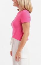 Sadie & Sage Faithful Tee in Hot Pink-T-Shirts-Sadie & Sage-Deja Nu Boutique, Women's Fashion Boutique in Lampasas, Texas