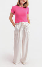 Sadie & Sage Faithful Tee in Hot Pink-T-Shirts-Sadie & Sage-Deja Nu Boutique, Women's Fashion Boutique in Lampasas, Texas