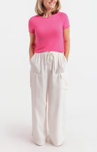 Sadie & Sage Faithful Tee in Hot Pink-T-Shirts-Sadie & Sage-Deja Nu Boutique, Women's Fashion Boutique in Lampasas, Texas