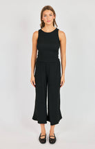 Sadie & Sage Howdy Honey Textured Pants in Black-Pants-Sadie & Sage-Deja Nu Boutique, Women's Fashion Boutique in Lampasas, Texas