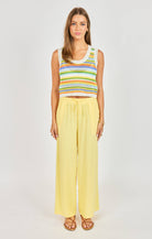 Sadie & Sage Sylvia Stripe Sweater Tank/Vest in Multi-tank-Sadie & Sage-Deja Nu Boutique, Women's Fashion Boutique in Lampasas, Texas