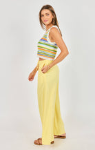 Sadie & Sage Sylvia Stripe Sweater Tank/Vest in Multi-tank-Sadie & Sage-Deja Nu Boutique, Women's Fashion Boutique in Lampasas, Texas