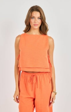 Sadie & Sage Good Day Layered Top in Orange-tank-Sadie & Sage-Deja Nu Boutique, Women's Fashion Boutique in Lampasas, Texas