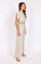 Sadie & Sage Light A Spark Pull on Pant in Sage Cream-Pants-Sadie & Sage-Deja Nu Boutique, Women's Fashion Boutique in Lampasas, Texas