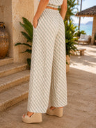 Sadie & Sage Light A Spark Pull on Pant in Sage Cream-Pants-Sadie & Sage-Deja Nu Boutique, Women's Fashion Boutique in Lampasas, Texas