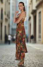 Sage The Label Heart Beats Floral Godet Maxi Dress – Rose Petal Multi-Maxi Dresses-Sage The Label-Deja Nu Boutique, Women's Fashion Boutique in Lampasas, Texas