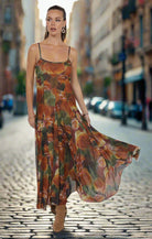 Sage The Label Heart Beats Floral Godet Maxi Dress – Rose Petal Multi-Maxi Dresses-Sage The Label-Deja Nu Boutique, Women's Fashion Boutique in Lampasas, Texas