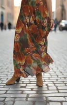 Sage The Label Heart Beats Floral Godet Maxi Dress – Rose Petal Multi-Maxi Dresses-Sage The Label-Deja Nu Boutique, Women's Fashion Boutique in Lampasas, Texas