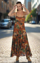 Sage The Label Heart Beats Floral Godet Maxi Dress – Rose Petal Multi-Maxi Dresses-Sage The Label-Deja Nu Boutique, Women's Fashion Boutique in Lampasas, Texas