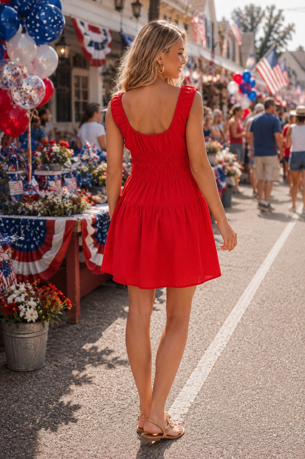 Sage The Label Ariel Smocked Mini Dress-mini dress-Sage The Label-Deja Nu Boutique, Women's Fashion Boutique in Lampasas, Texas
